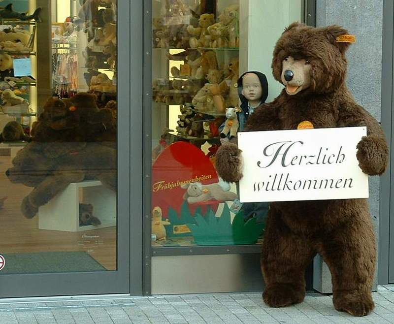 Steiff-B�r in Stuttgart